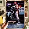 RoboCop Filmplakat Wandkunst Dekoration Vintage Retro Blechschild Langlebiges Metall mit vorgebohrten Löchern Tragbar Design für Zuhause