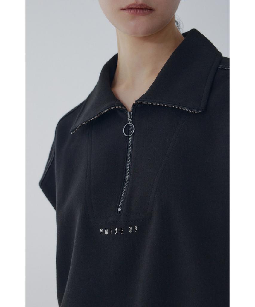 Bobeu Half Zip Jersey T-Shirt_Black 7156240007