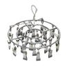 Stainless Steel 24 Clip Hanging Rack Lightweight Clothes Hanger Underwear Socks Clip  Bathroom