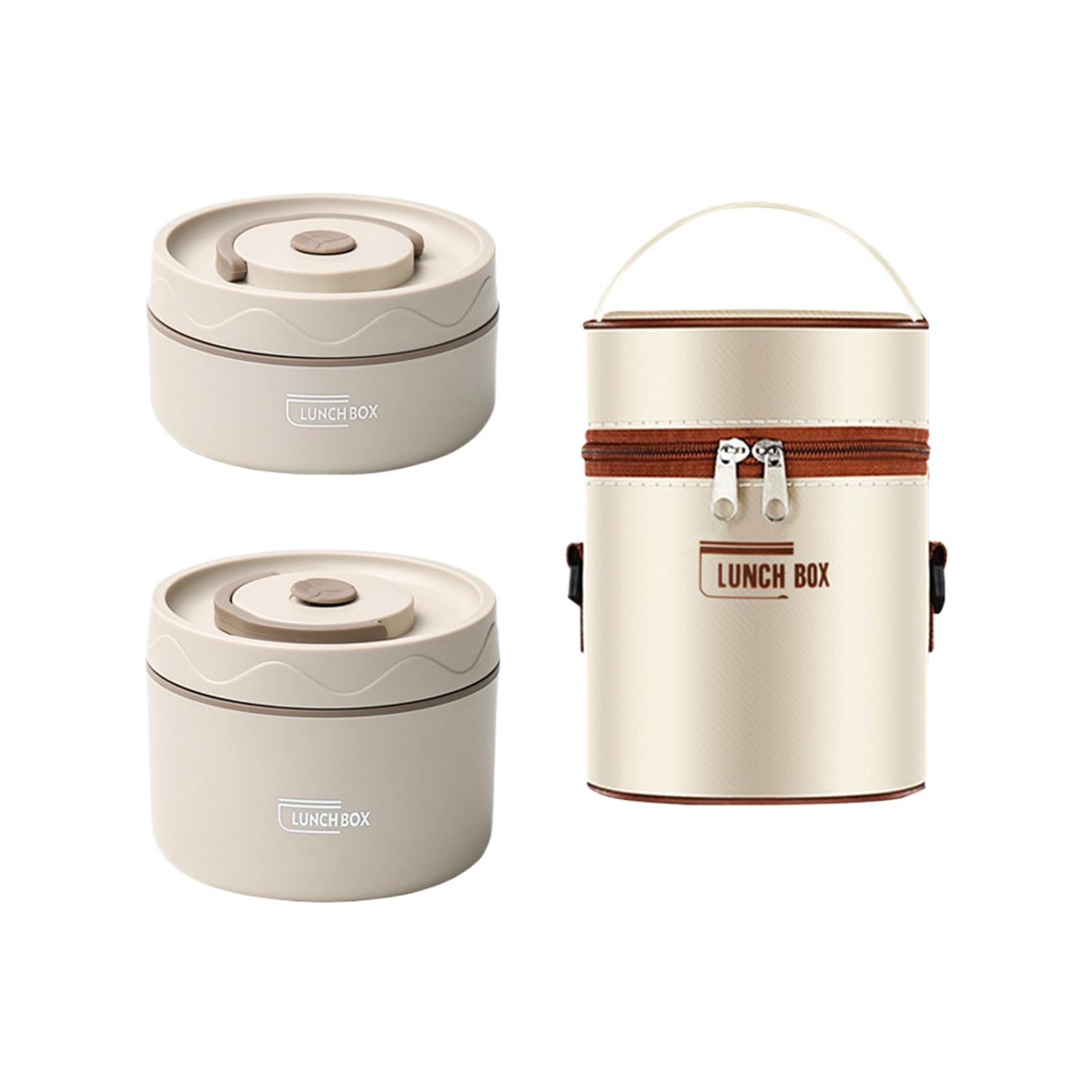 

Элегантный изолированный ланч-бокс Bento, безопасный для микроволновой печи и посудомоечной машины, ланч-бокс Bento для взрослых 2 floors