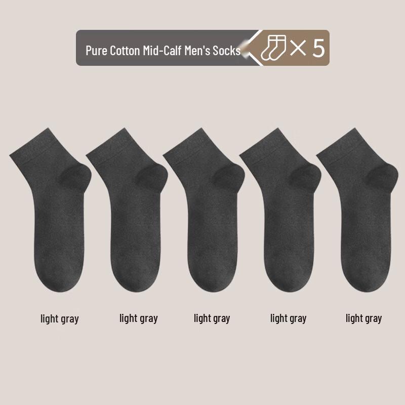 

LangSha Men s Cotton Mid-Calf Socks