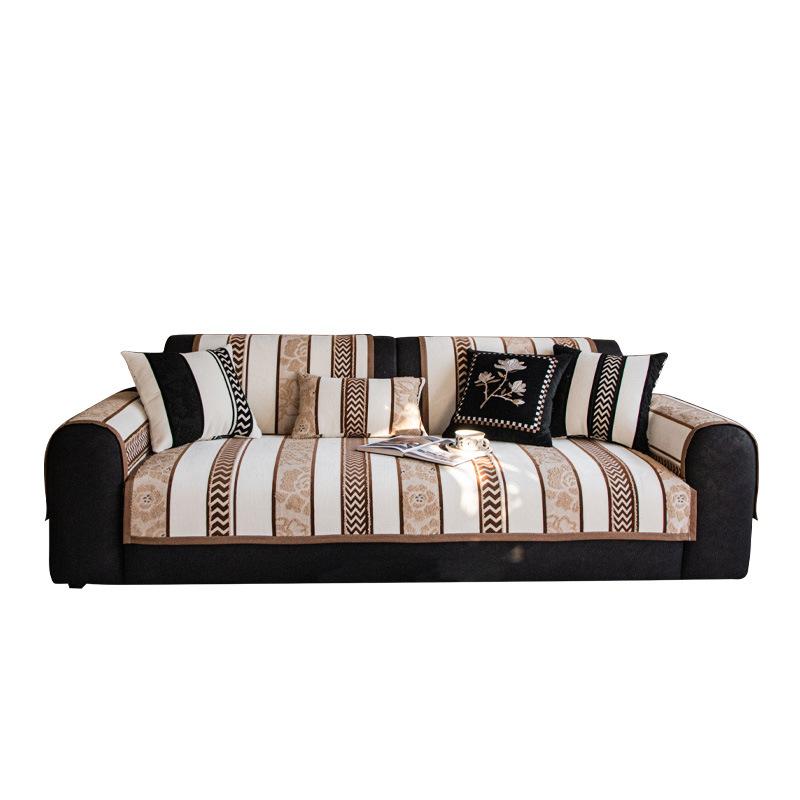 2025 New Sofa Seat Cushion Full Set of Light Luxury Retro High-end All-inclusive Integrated Sofa Cover Universal In All Seasons