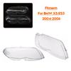 Artudatech 2PCS Front Headlight Glass Clear Cover For BMW X5 E53 2004-2006 Car Accessories 2005