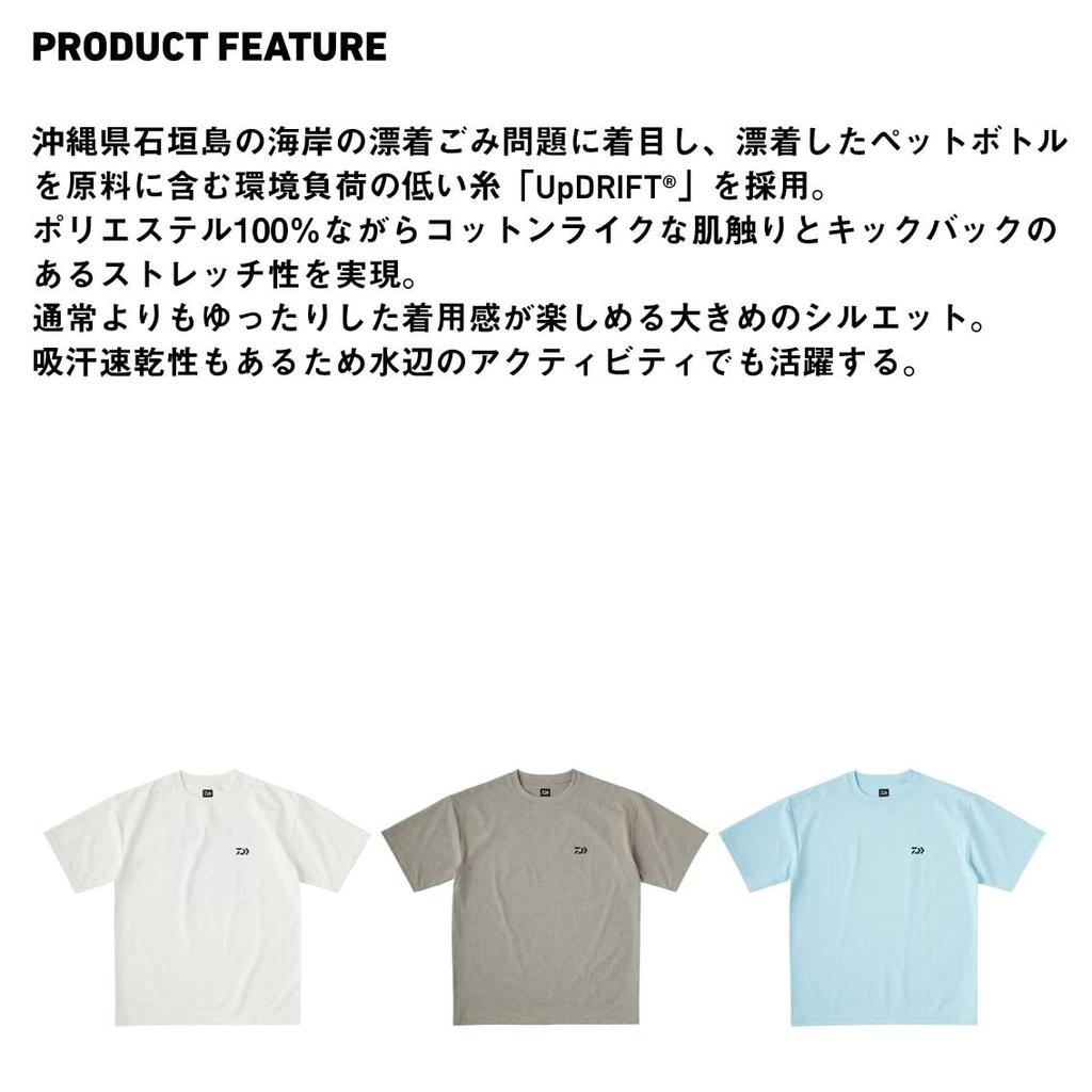 Daiwa Clean Ocean Shirt, Ocean, DE-6525, Women's, Sax Blue, Size XL