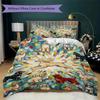 Cute animals Pattern Bedding uilt Set uilt Cover Pillowcase Home Decoration Birthday Gift (1 * duvet cover + 2 * pillowcase  without core)