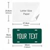 Personalisierte Kennzeichen für die Vorderseite des Autos, personalisierte Aluminium-Autoschilder, 6 x 12 Zoll, universell passend, Autoschild, Metallschild, Wanddekoration