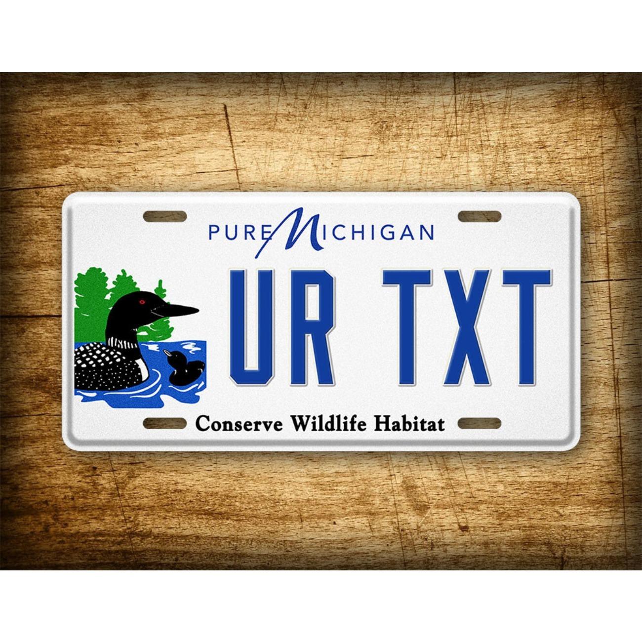 Michigan Wildlife Habitat Conservation Metal Sign Home Decor белый