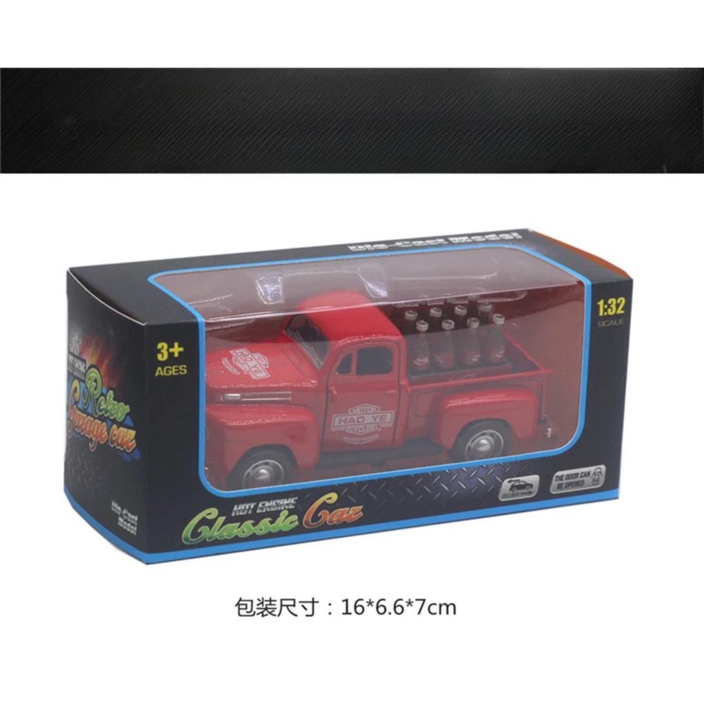 1/32 Ford Pickup Classical Vintage Car Simulation Model Sound and Light Children's Toys Collection Ornaments Gifts