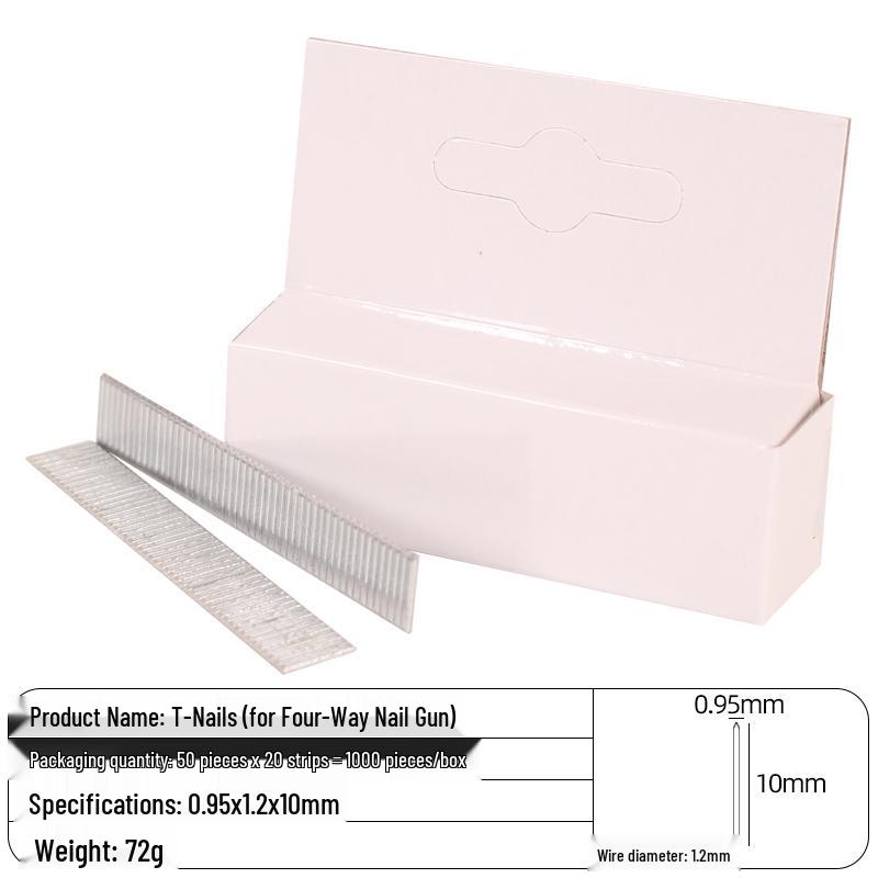 Heavy-Duty 3-in-1 Stapler: Code, Brad, T/U-Shaped Nails for Woodworking and Printing.