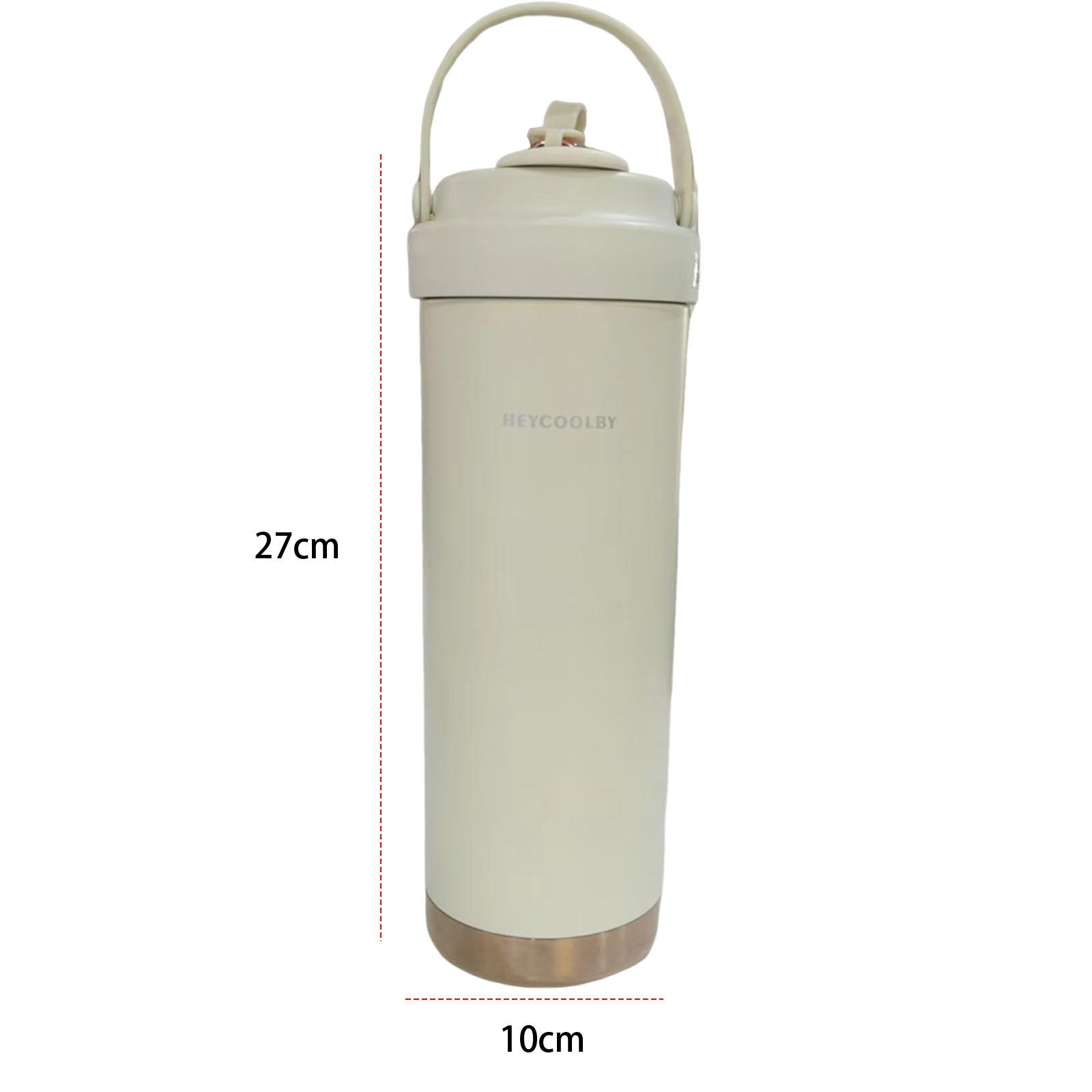 

New 750ml Insulated Tumbler Cup Leak-Proof Double Wall Vacuum Cup Ceramic Liner Water Bottle Large Capacity Car Insulation Cup