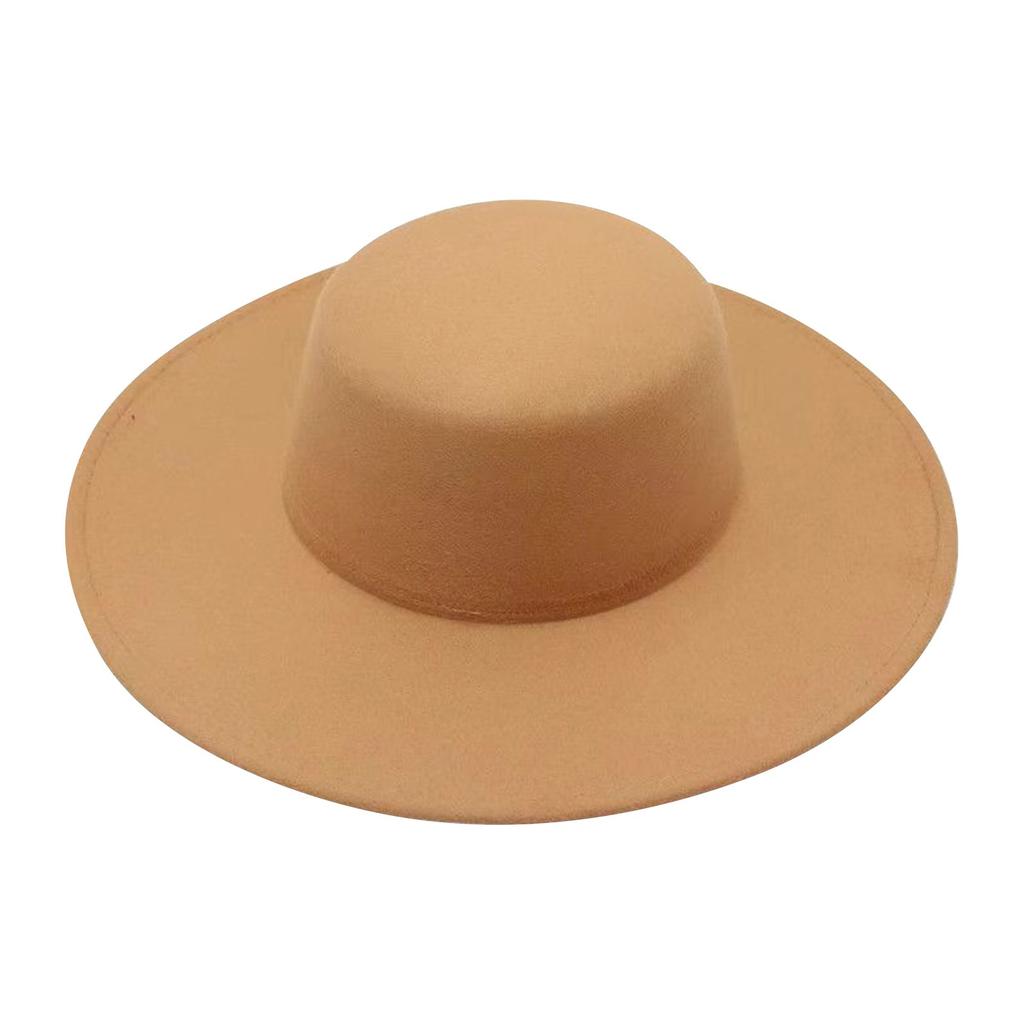 Winter Flat Top Woolen Hat Jazz Hat