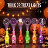 12 Piece Glow in Dark Festive LED Light-Up Finger Lights Glowing Ring Projector Light  Party
