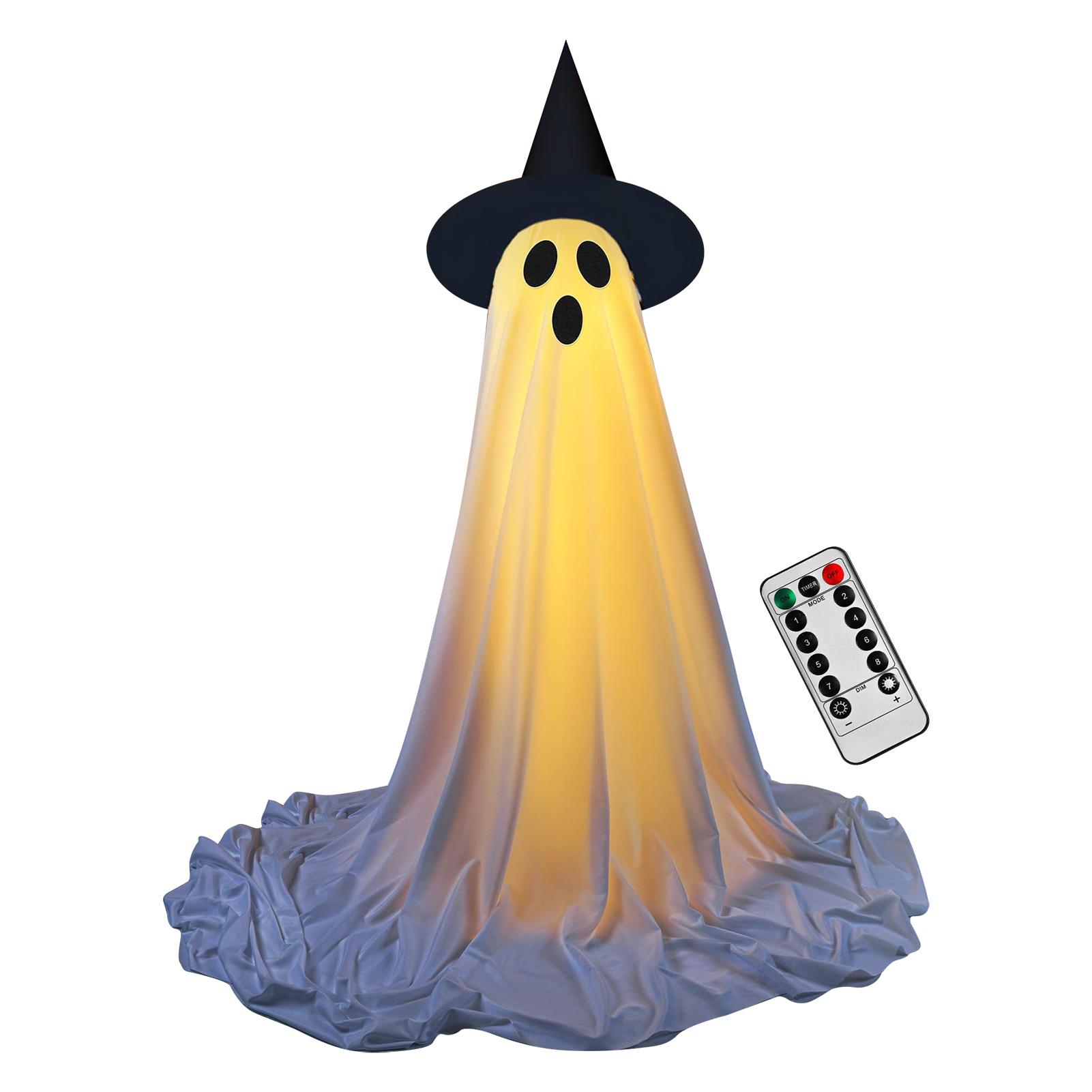 

Светодиодные светящиеся призраки для Хэллоуинской вечеринки, праздничные огни в форме призраков, светящийся подвесной кулон, реквизит для ужасов, украшение для фестивальной вечеринки