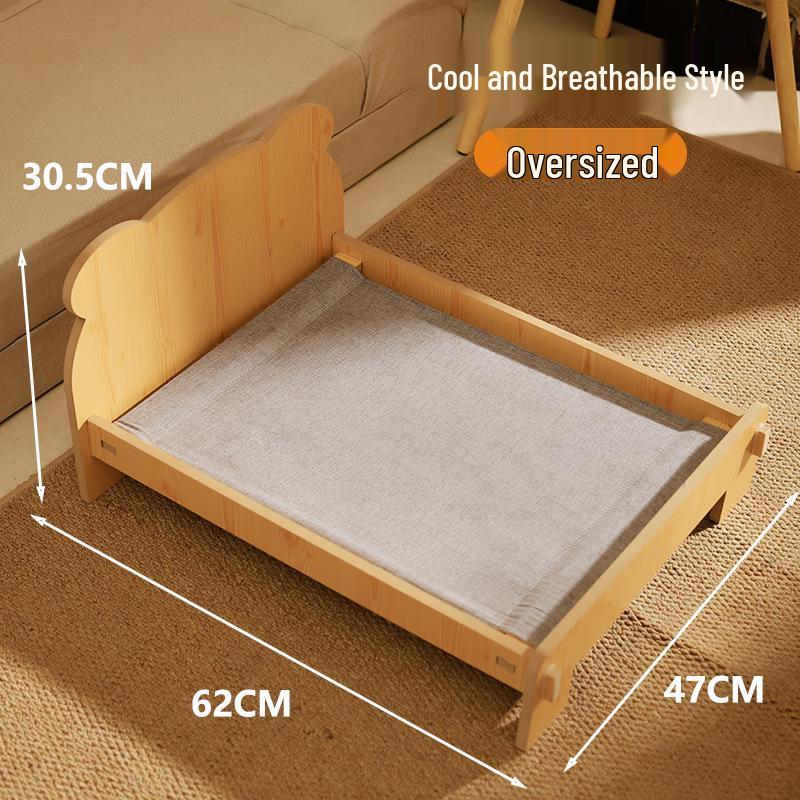 Solid Wood Washable Cat & Dog Bed - Four Seasons Princess Pet Nest