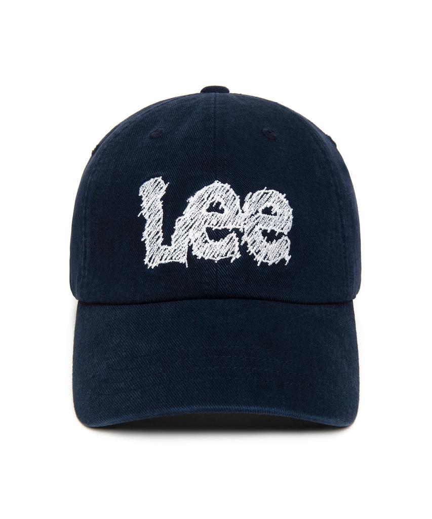 LEE Drawing Twitch Logo Cotton Ball Cap Navy