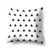 Polyester Pillow Case Geometric Decoration Home Petal Strip Printed Cushion Cover Bedside Cushion Cover Waist Cushion Cover