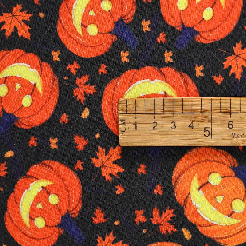 0.5m/1m/5m Pumpkin Halloween Printed Fabric for Halloween Decorative Cloth Tablecloths Door Curtains Handmade DIY Sewing Fabrics