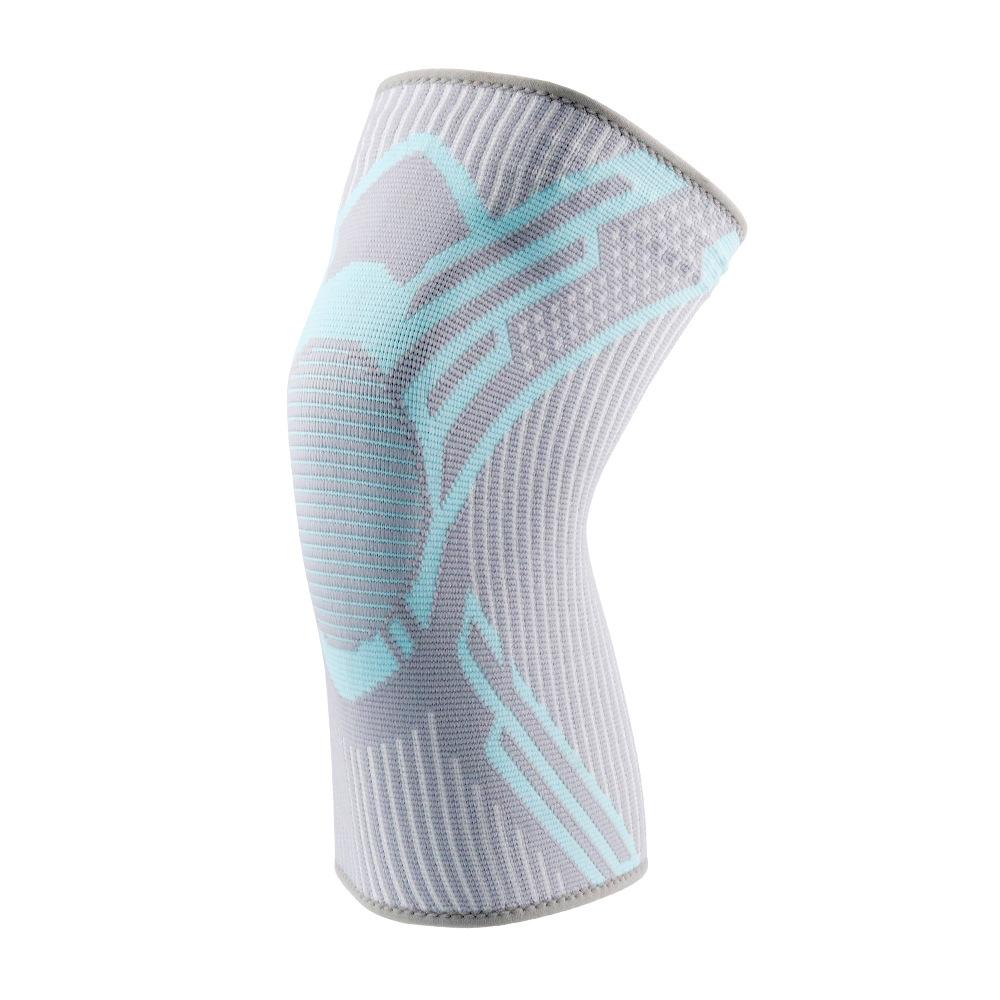 Sports Knee Pad Nylon Elastic Anti-Slip Silicone Knee Support for Basketball Running Cycling Breathable Knitted Thin Knee Brace Men Women M L XL