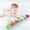 Sensory Toys for 3-12 Month Old Soft Baby Stuffed Animal with Teether Rattle Vibrating Plush Caterpillar Toy Newborn Gift