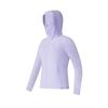 FILA Golf Series Brand Logo Solid Color Golf Knit Hooded Slim Fit Raglan Long Sleeve Jacket Women jackets Light-Purple A11W525506F-PU