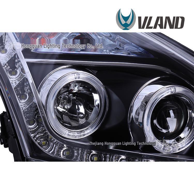 LED Headlight & Fog Light Assembly for 2008-2012 Nissan Teana with Bi-LED Projectors
