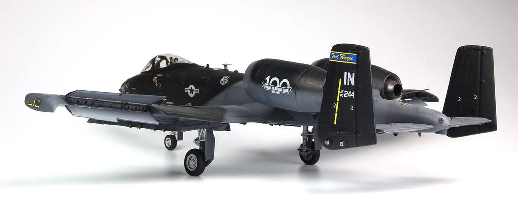 US Air Force Attack Aircraft Thunderbolt II Black Snake Plastic Model Platz/Italeri 1/48 A-10C TPA-7