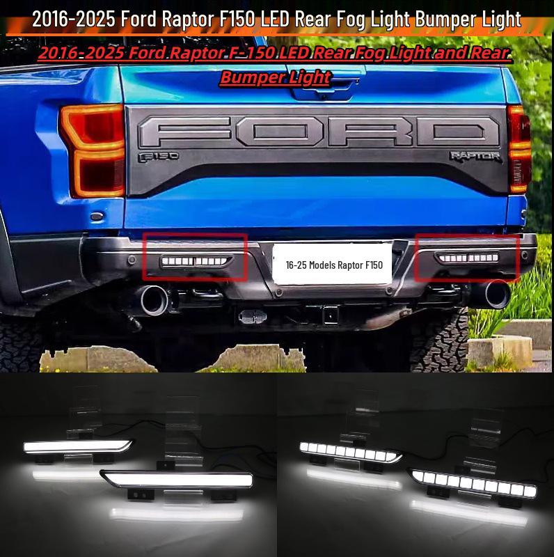 Ford Raptor F150 (2016-2025) Rear Bumper, Fog & Brake Lights