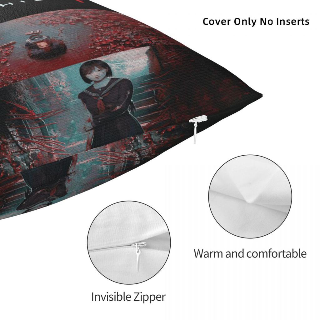 Car Decorations Silent Hill F Horror Game 2025 Pillowcase Merch Pillow Cover Zipper Multi Size