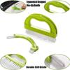 Tile Joint Brush 4 in 1 Joint Scrubber Multifunction Kitchen Bathroom Cleaning Brush Grout Mould Cleaner Brush Green  -Yx