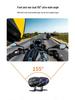 Dual Recording Motorcycle Dash Cam: Front/Rear, HD Night Vision, GPS, Waterproof, WiFi