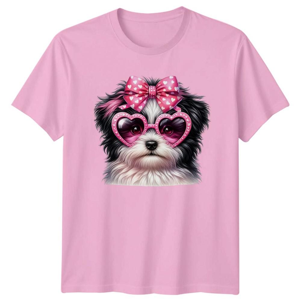 Ich liebe Hunde einfach sehr Unisex T-Shirt Shih Tzu Mischling Hundeliebhaber