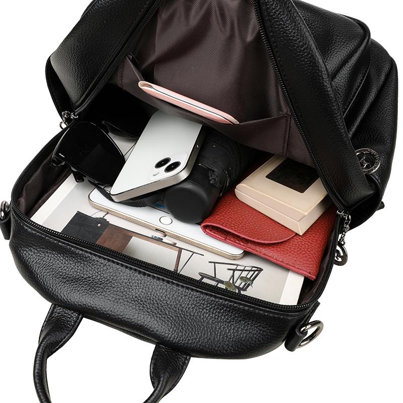 Women's PU Backpack Large Capacity Travel Multi-function Shoulder Bag