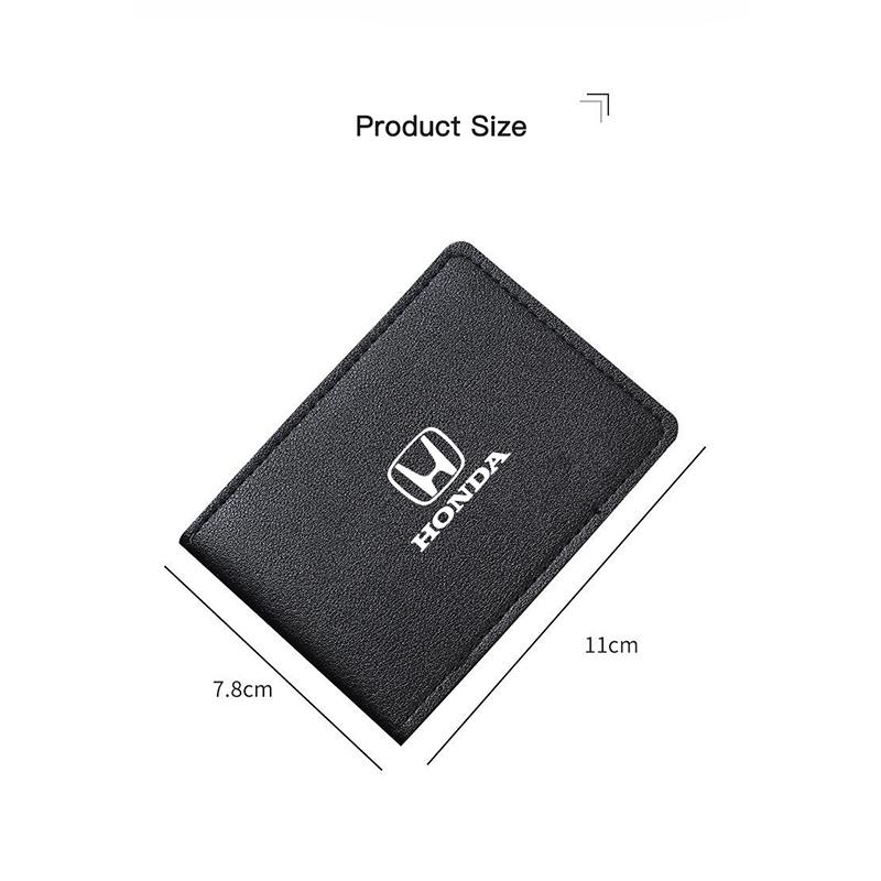 Car Driver License Cover Ultra-Thin Leather Card Clip Bag For Honda Civic Fit Jazz Accord Pilot CRV Odyssey Passport City HRV UQ8
