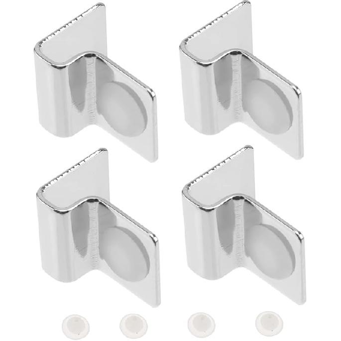 4pcs Stainless Steel Fish Tank Cover Bracket Clips Secure Aquarium Glass Lid Support for Easy Installation and Maintenance Fish Tank Accessories 2.1x1.5cm