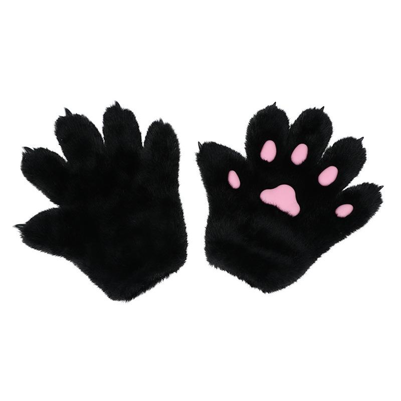 Plush Meat Pad Cat Paw Props Cosplay Comic Show Cat Paw Cartoon Handmade Cat Paw Simulation Animal Paw Gloves