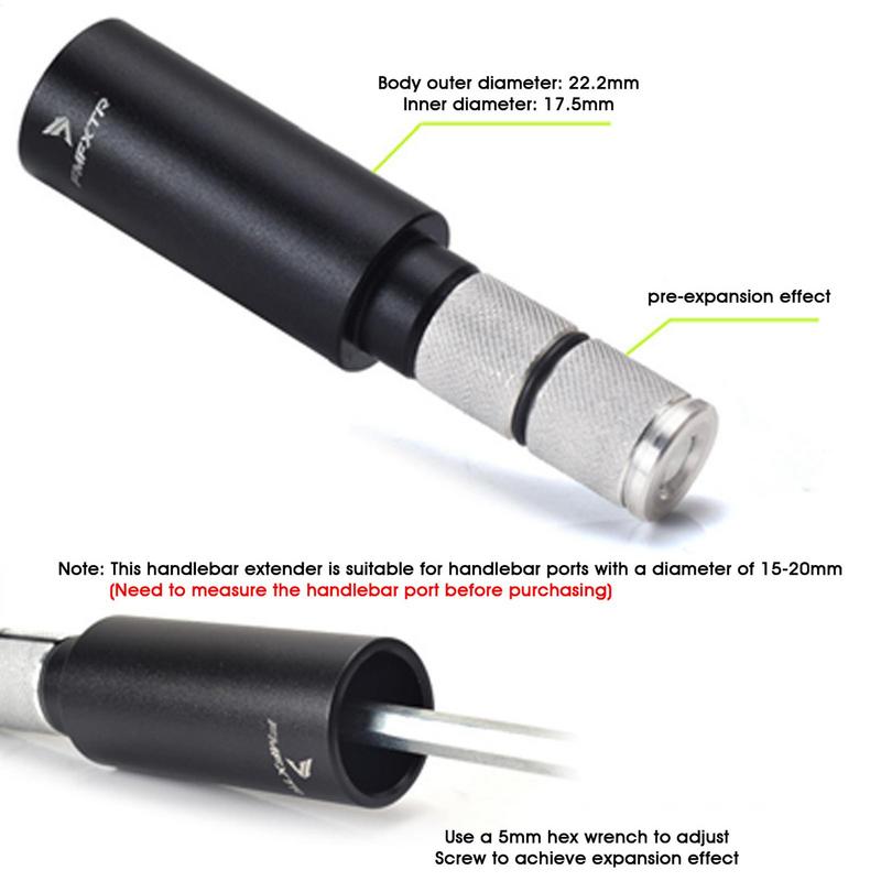 1pair Bicycle Handlebar Extension For 15-20mm Diameter Aluminum Alloy Rod Bike Handlebar 10cm Extender Cycling Hand Bar Adapter