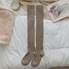 Lårhøye strømper Dame Høst Vinter Tykke Varme Knehøye Sokker Ull Kasjmir Termiske Lange Sokker Lårhøye Sokker Strømper