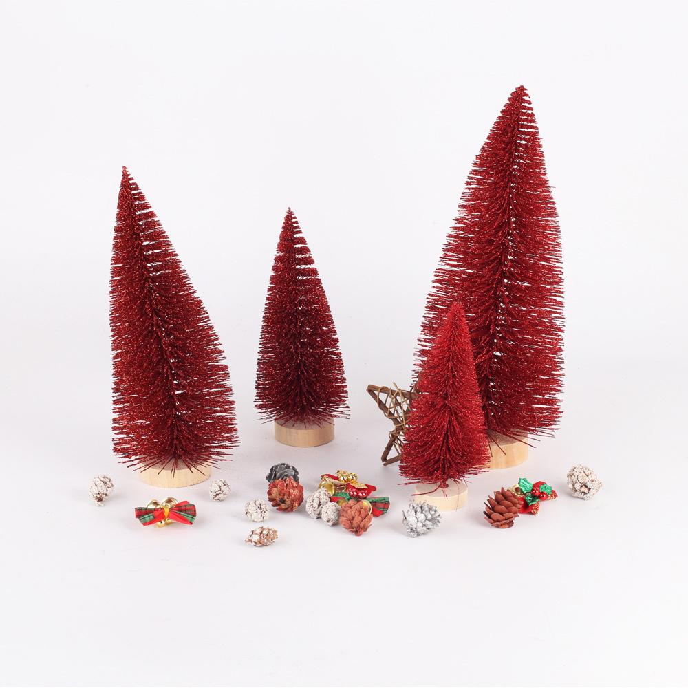 15/25cm Mini Christmas Tree Fake Pine Trees DIY Photo Prop for Home Decoration 2025 New Year Gift  DIY Craft Desktop Xmas Decor