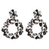 2019 European & American Exaggerated Round Diamond Acrylic Earrings