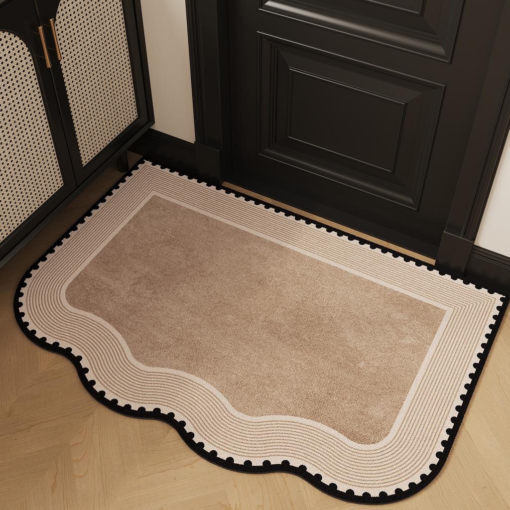 Entrance Carpet Anti-slip Anti-fouling Dirt-resistant Carpet French Minimalist Style Rugs Outdoor Welcoming Home Decoration Mat