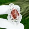 Memorial Day Deal Red Snakeskin Jasper Stone Sterling Silver New Pendant Jewelry