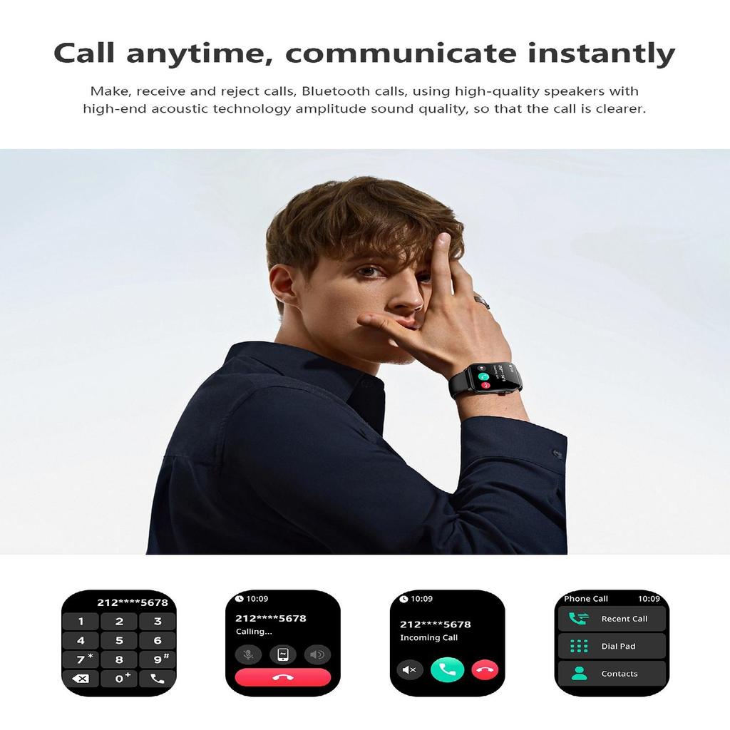 Blackview R30Max Smartwatch, 1,91" HD-Bildschirm, 350mAh Akku, 100+ Sportmodi, Bluetooth-Anrufe