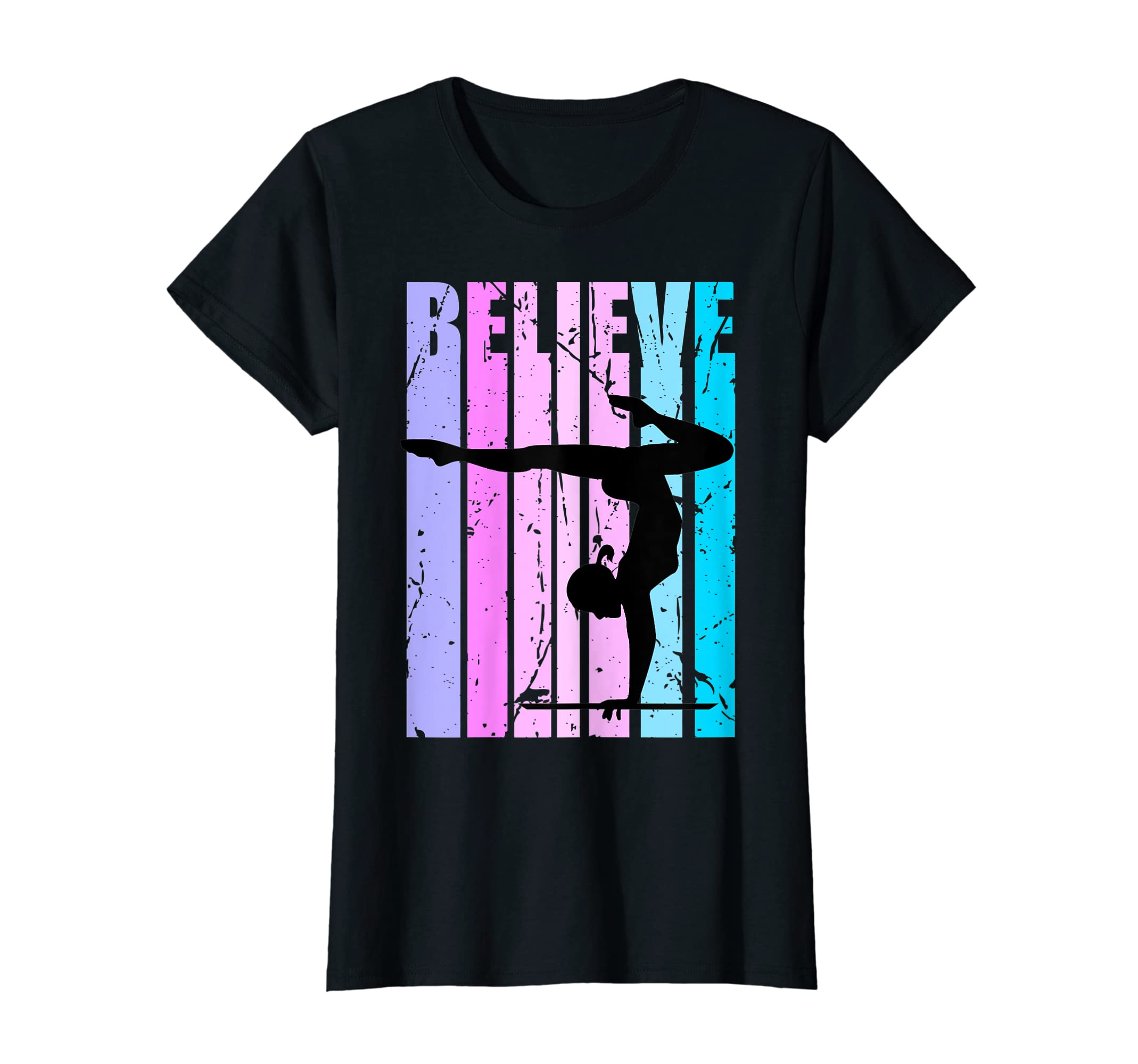 

Футболка для девочек в стиле ретро, стойка на руках, бревно, гимнастическая команда