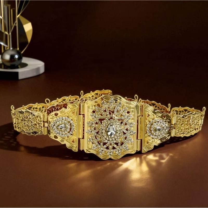 Marokkanische Stile Metallgürtel Für Damen Und Herren Verstellbarer Bund Mit Exotischem Design Modeaccessoire