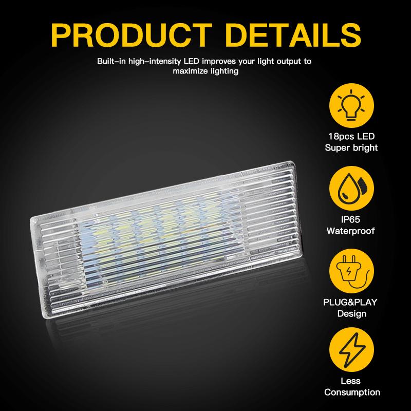 1pc/2pcs LED Door Courtesy Interior Footwell Light Luggage Trunk Glove Box Lamp for BMW 3-Series F30 2012-u X1 E84 LCI 2013-up