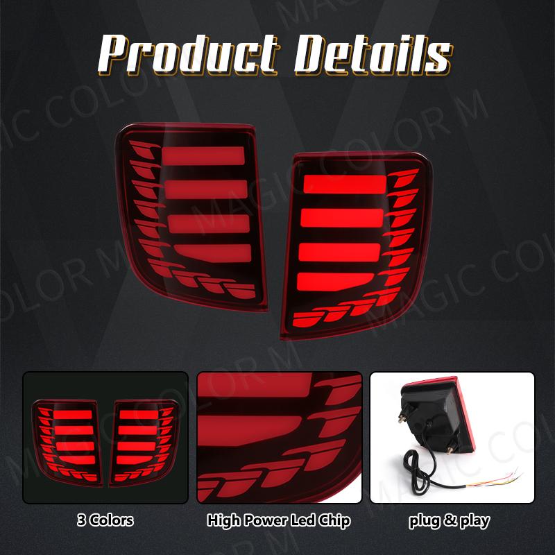 Pentru Toyota Land Cruiser LC200 2008 - 2015 LED Reflector Bara Spate Avertizare Lumină Frână Semnalizare Lampă Ceață Accesorii Auto 12V