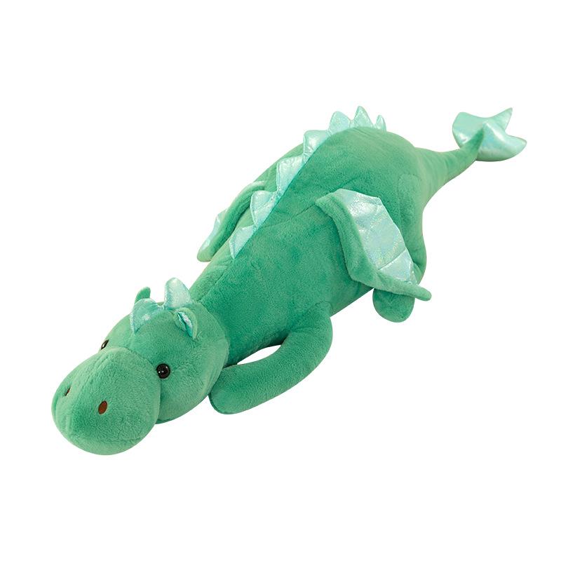 Cute Plush Dragon Hug Pillow - Large Cartoon Dinosaur for Sleeping & Decor