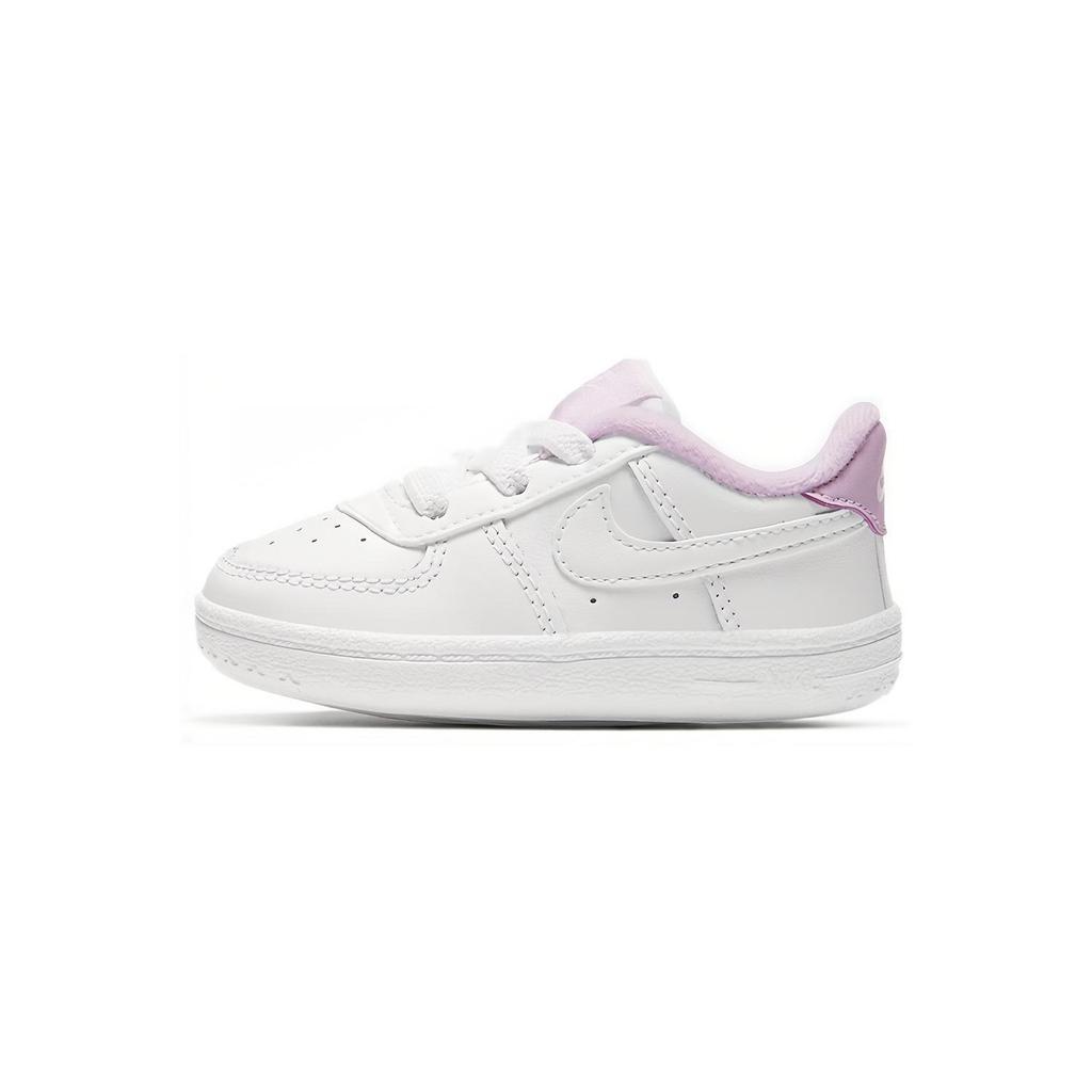 Nike Air Force 1 Crib Slip Resistant Slip Resistant Skateboard Shoes White Purple Infant And Toddler CK2201-103