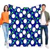 Golf Tee Pattern Blanket Soft Cozy Throw for Bed Sofa Lightweight Ideal Gift for Golf Lovers, Stylish Home Dcor