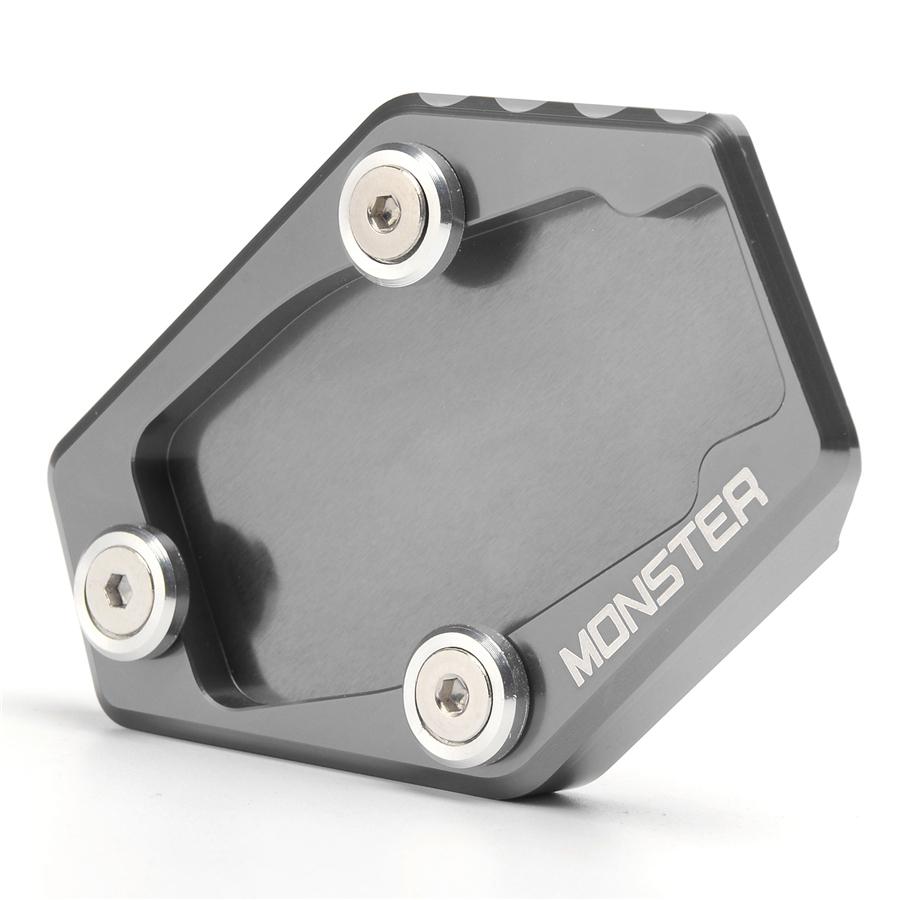 CNC Motorcycle Accessories Kickstand Side Stand Extension Enlarge Plate For Ducati Monster 795 796 821 1200